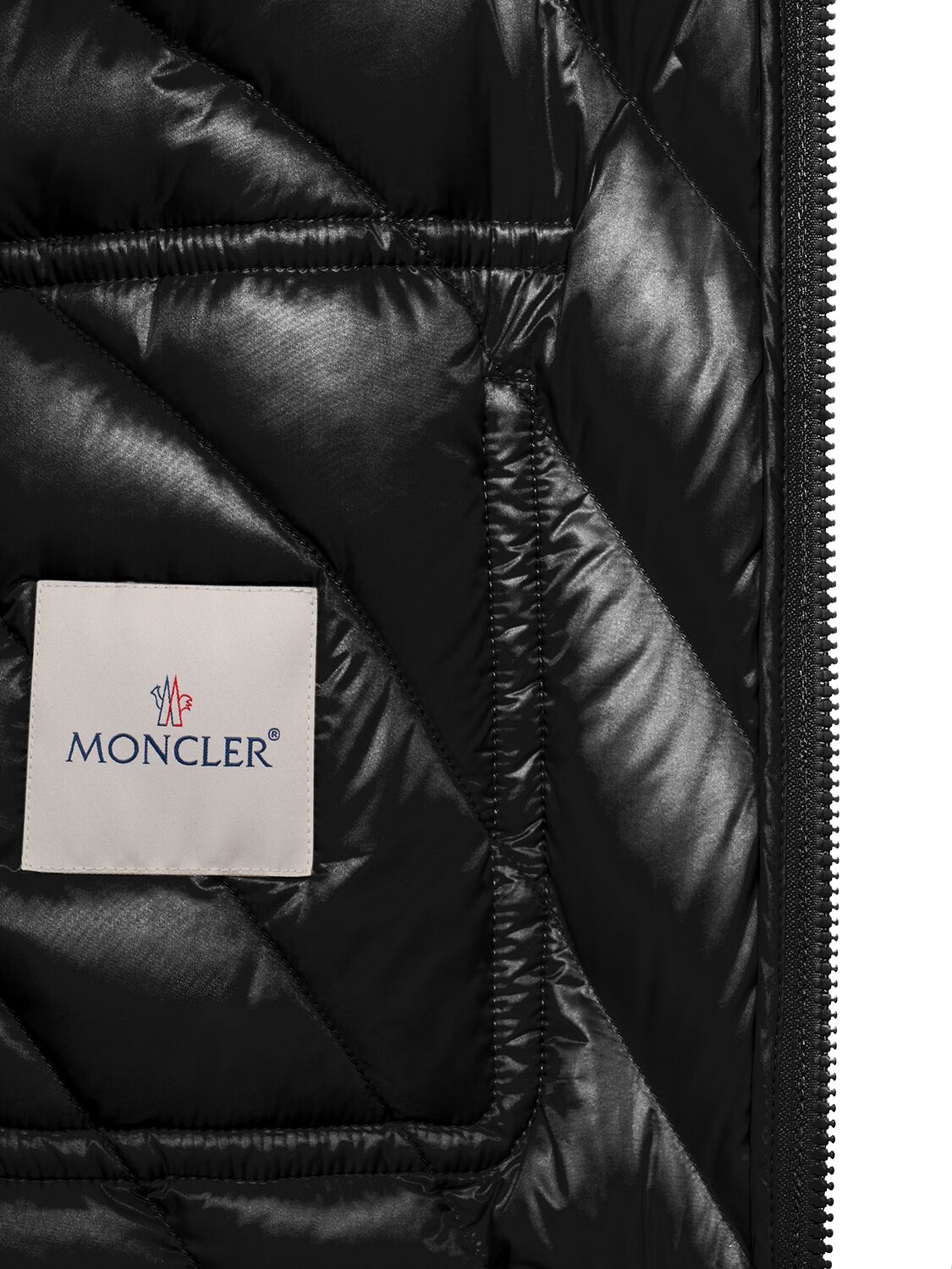 Shop Moncler Argenno Nylon Short Down Jacket In Black