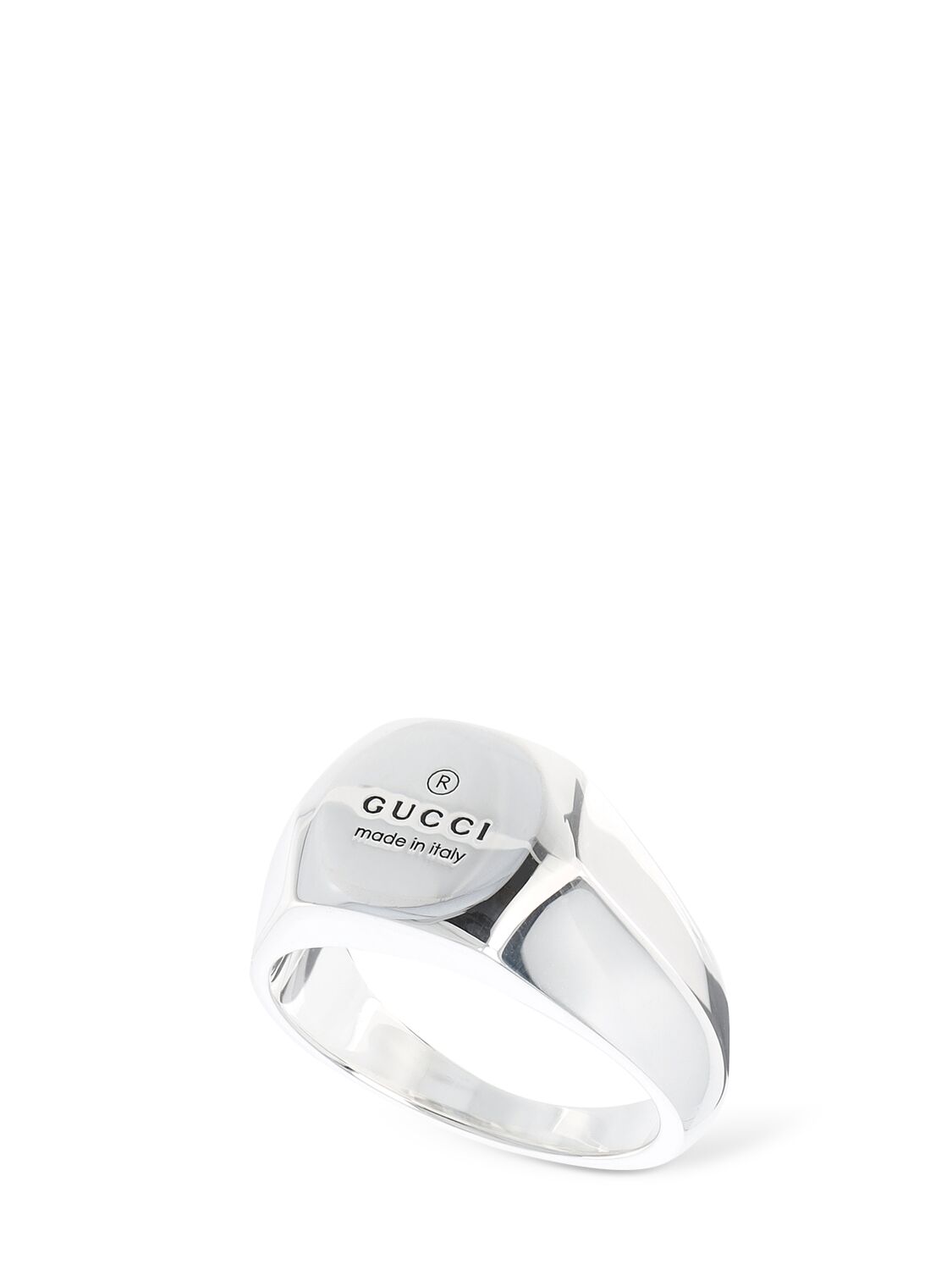 Gucci Trademark纯银戒指 In Silver
