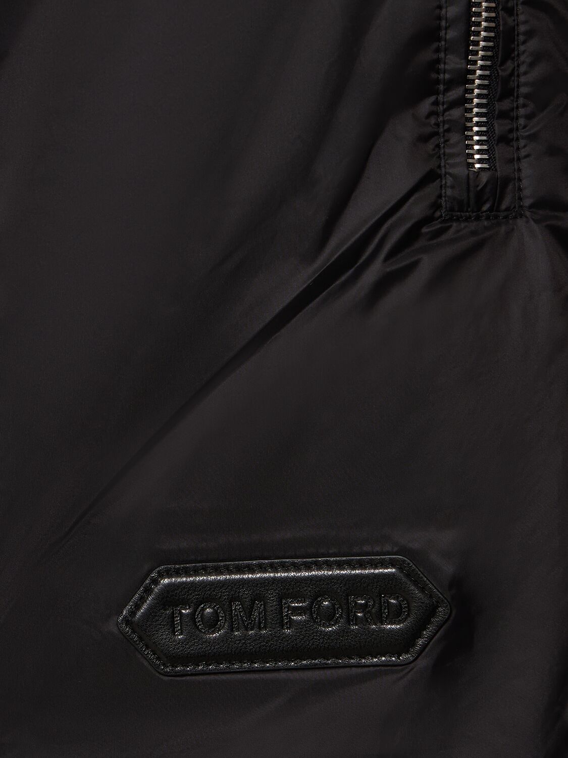 Shop Tom Ford Wool & Nylon Down Jacket In Black