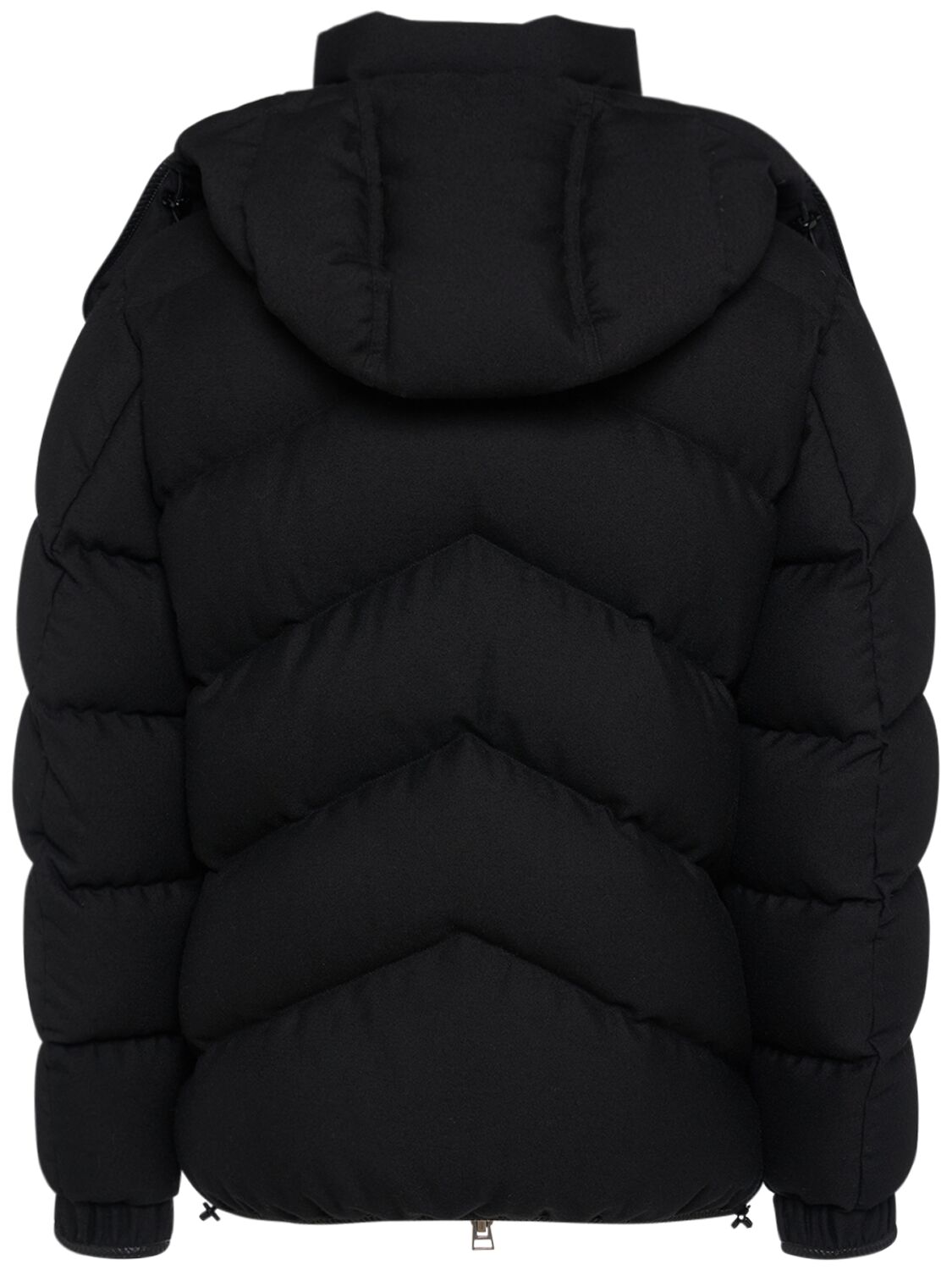 Shop Tom Ford Lightweight Wool Blend Down Jacket In Black