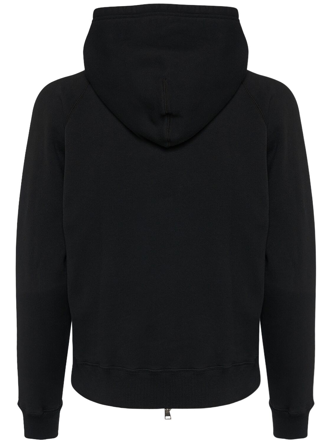 Shop Tom Ford Vintage Garment Zip Hoodie In Black