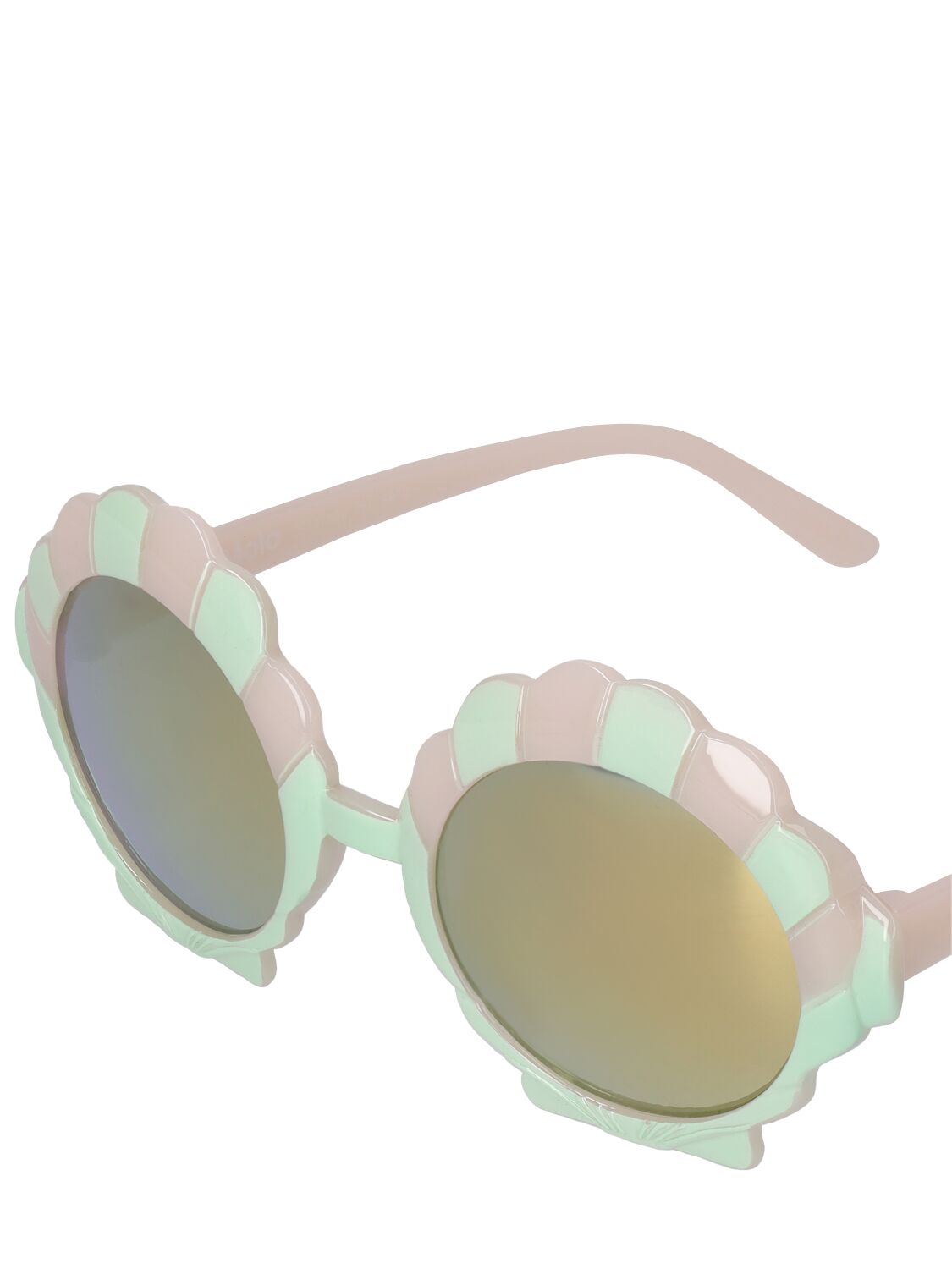 Shop Molo Seashell Polycarbonate Sunglasses In Multicolor