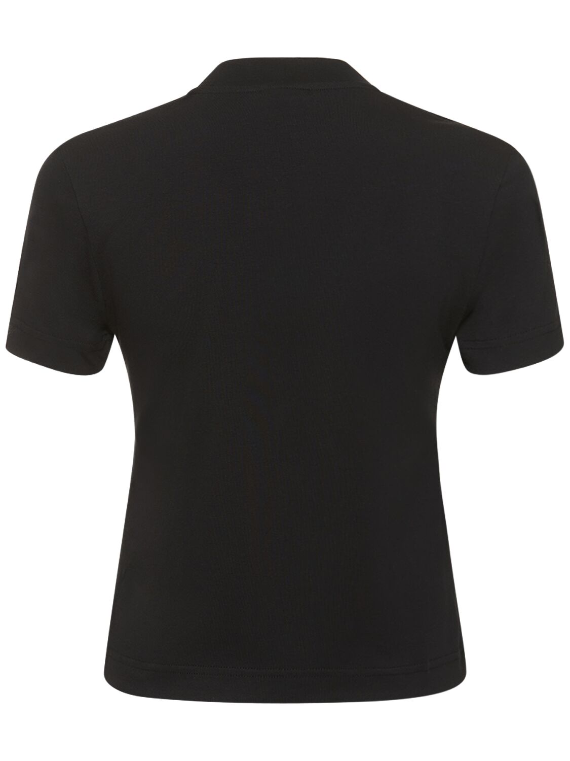 Shop Jacquemus Le T-shirt Gros Grain Cotton T-shirt In Black