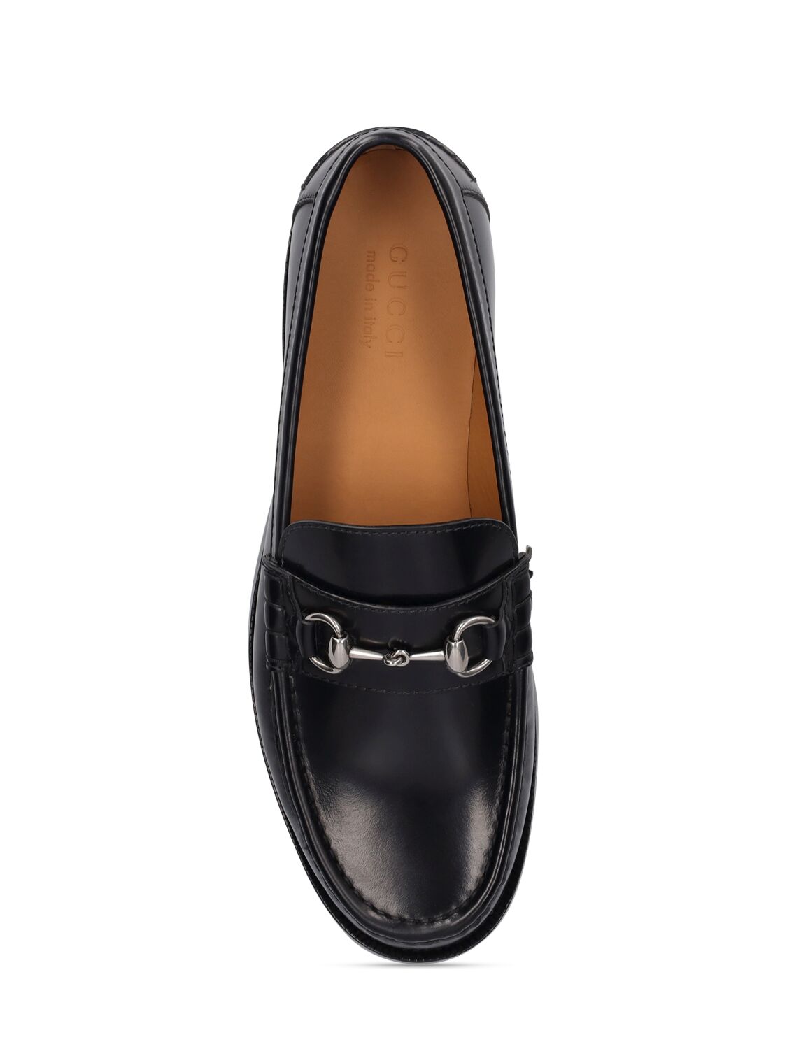 Shop Gucci Kaveh Interlocking Leather Loafers In Black