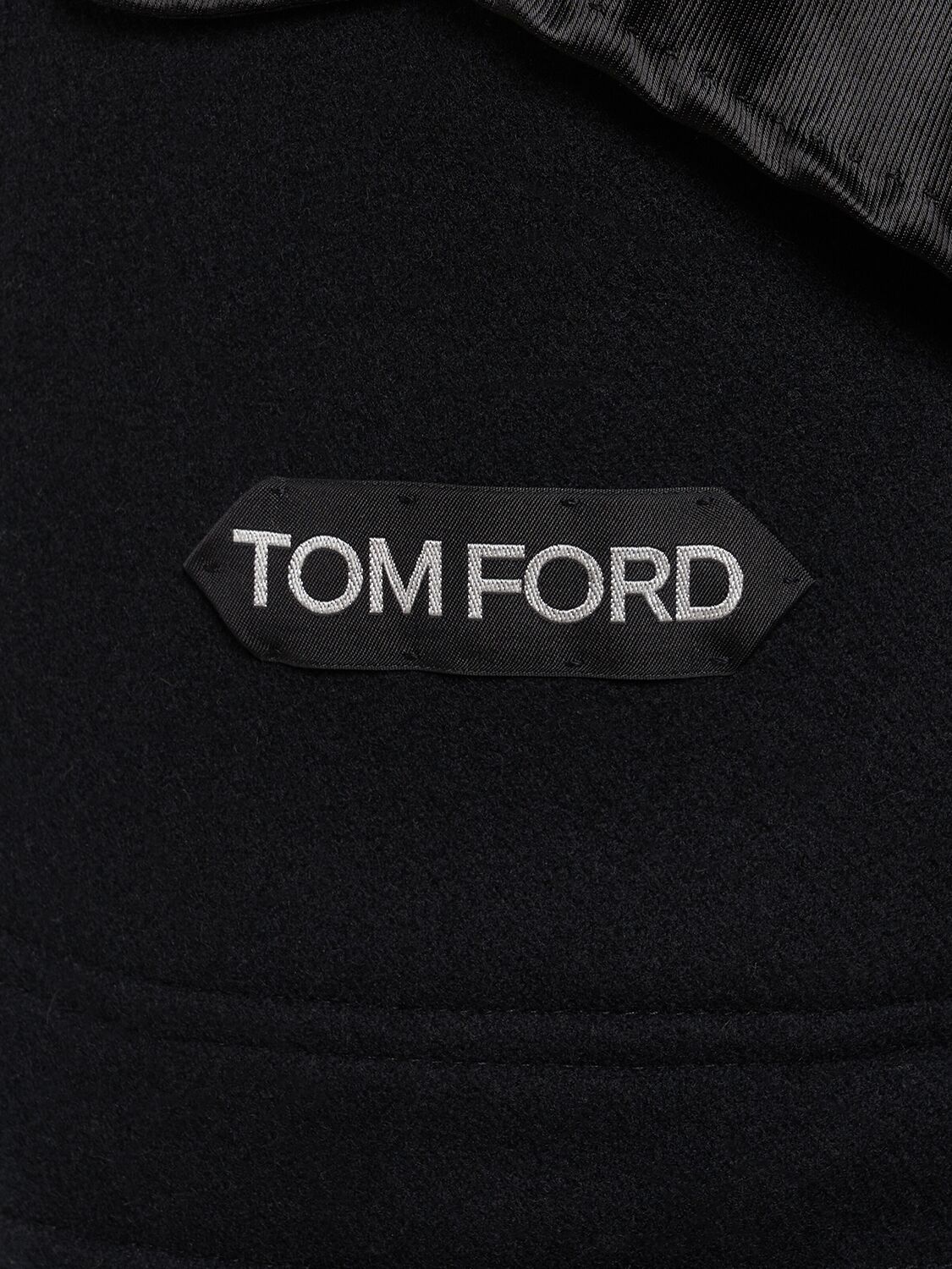 Shop Tom Ford Double Face Plaid Zipped Jacket In Black