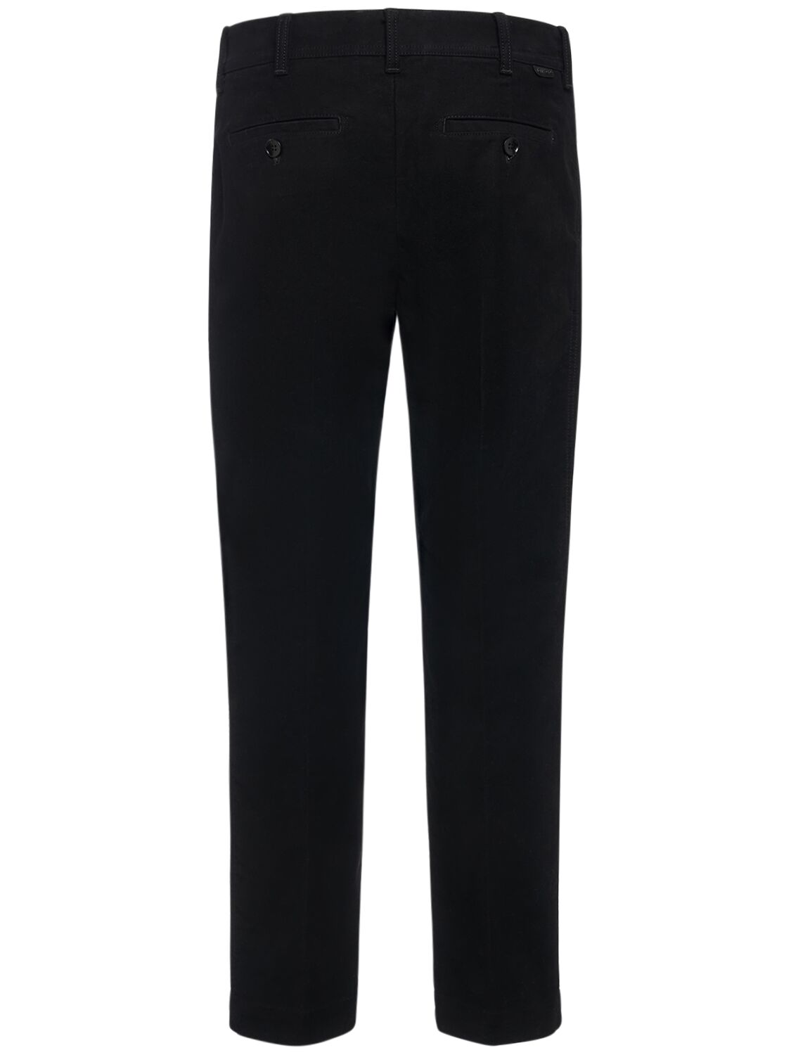 Shop Tom Ford Cotton Blend Chino Pants In Black