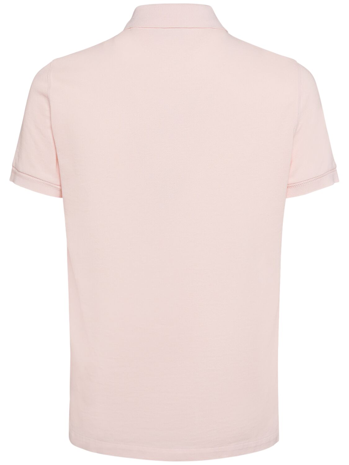 Shop Tom Ford Tennis Cotton Piquet Polo In Powder Pink