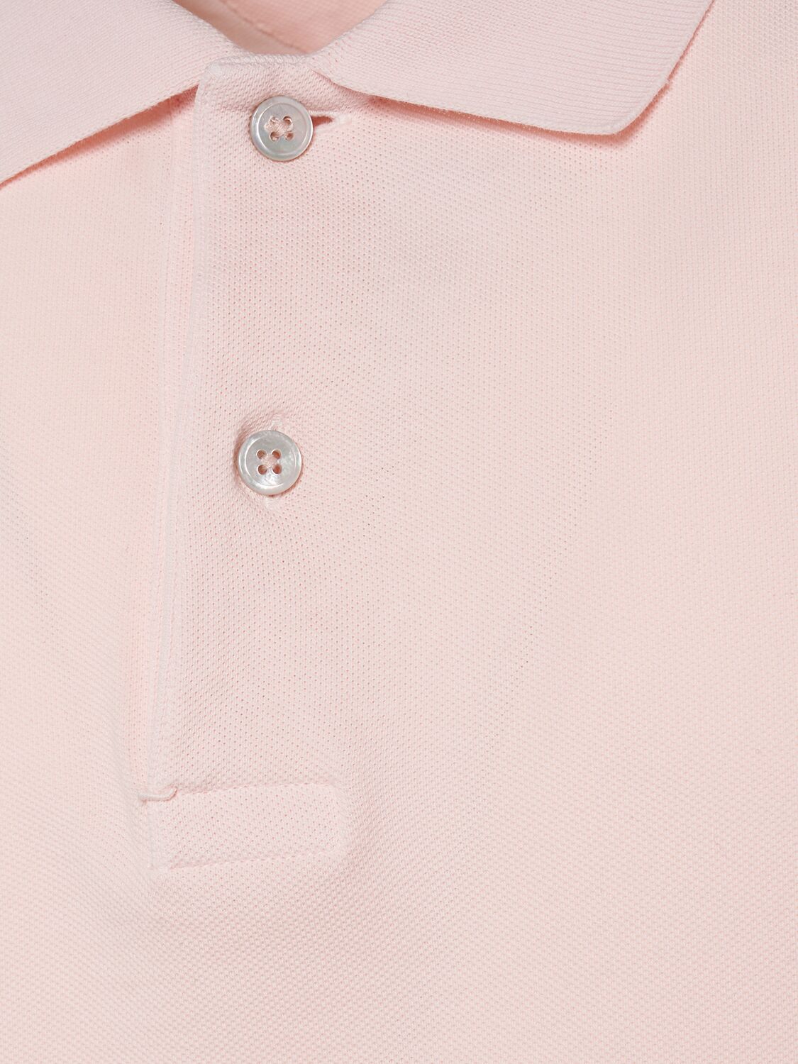 Shop Tom Ford Tennis Cotton Piquet Polo In Powder Pink