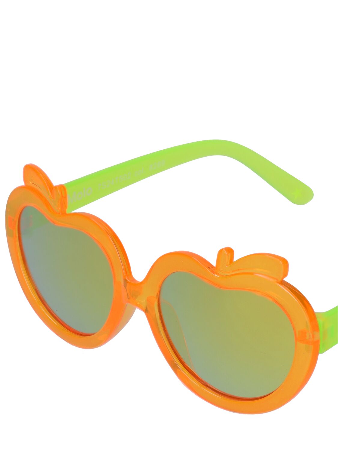 Shop Molo Apple Polycarbonate Sunglasses In Orange,green