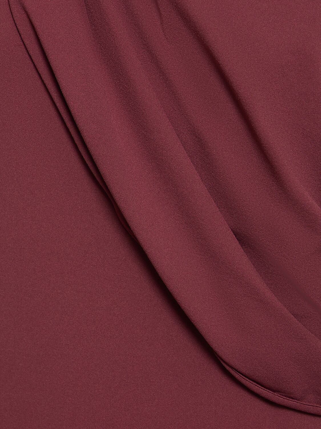 Shop Magda Butrym Draped Jersey Long Dress W/scarf In Burgundy