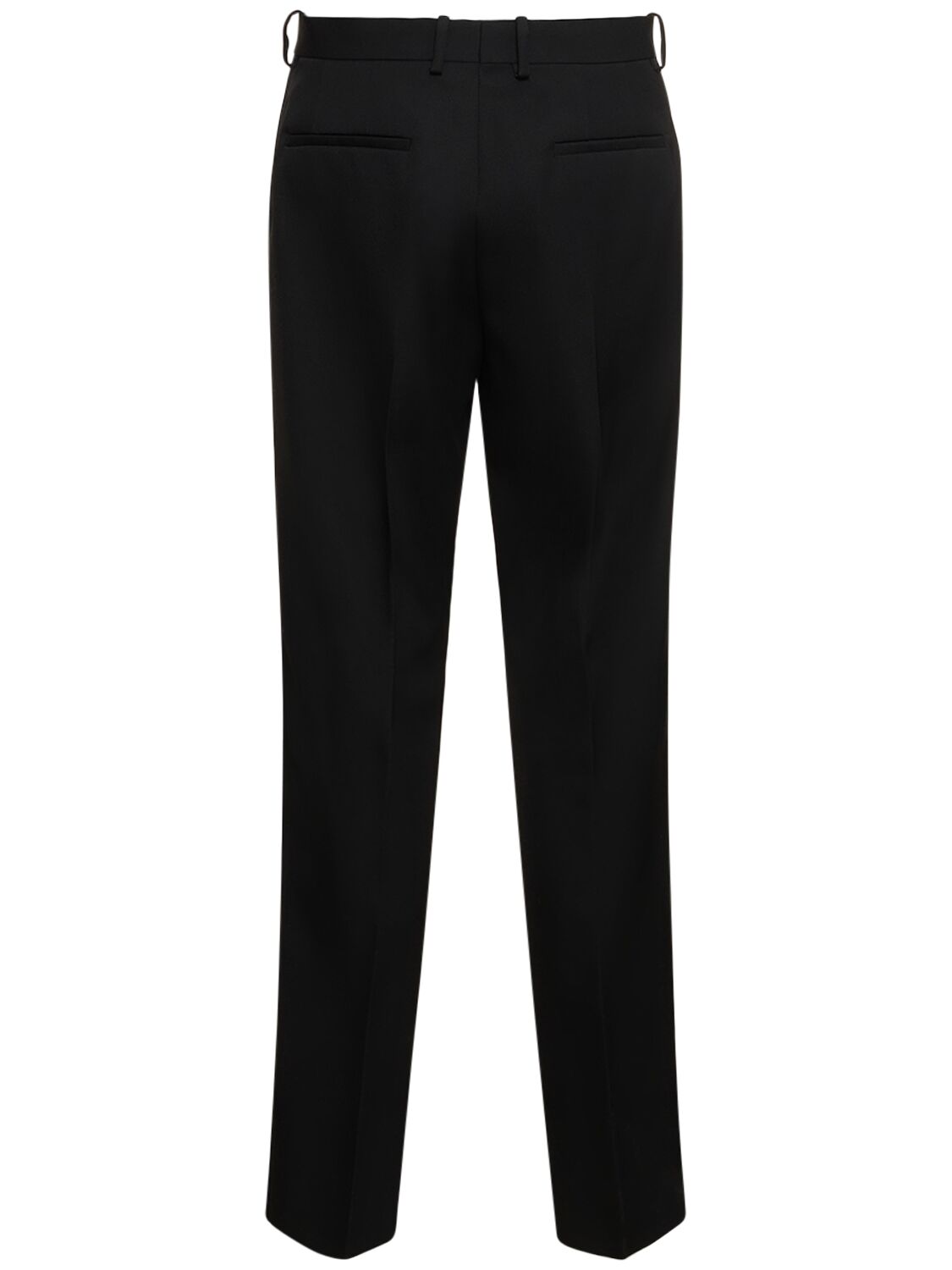Shop Jil Sander Regular Fit Wool Pants In Black