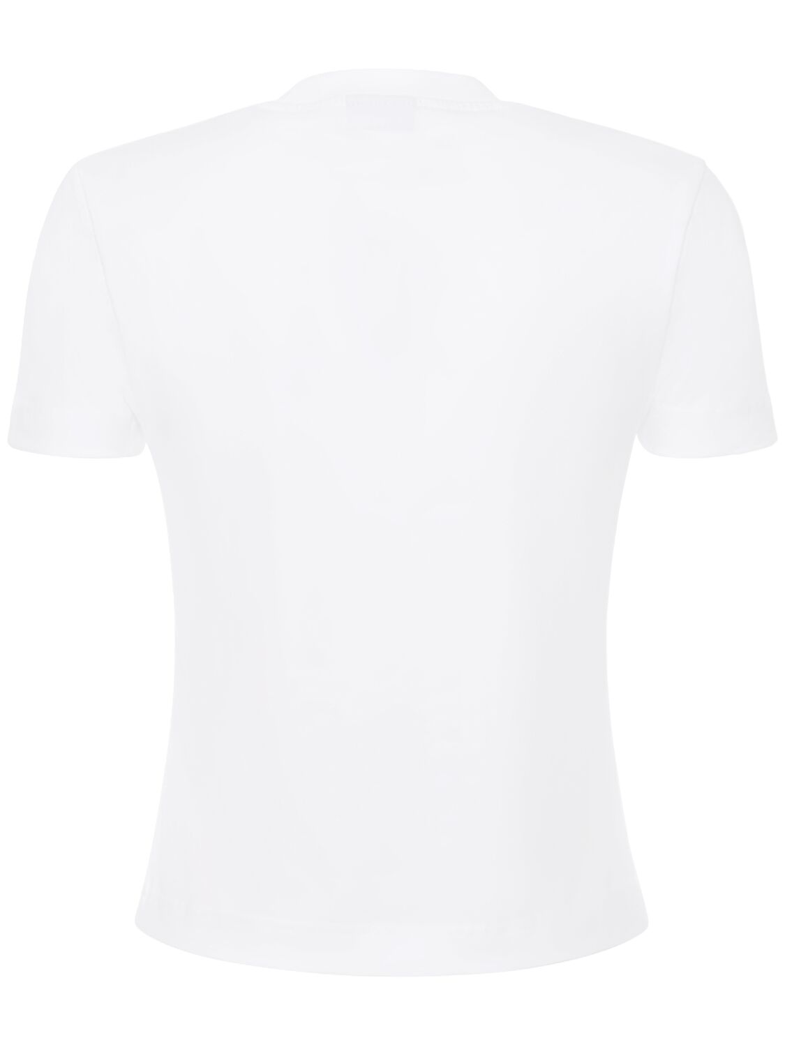 Shop Jacquemus Le T-shirt Gros Grain Cotton T-shirt In White