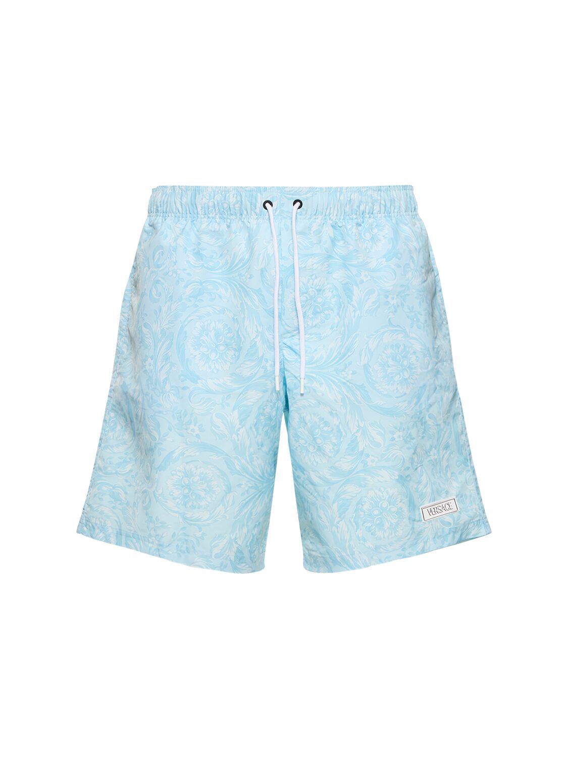 Barocco Print Nylon Swim Shorts