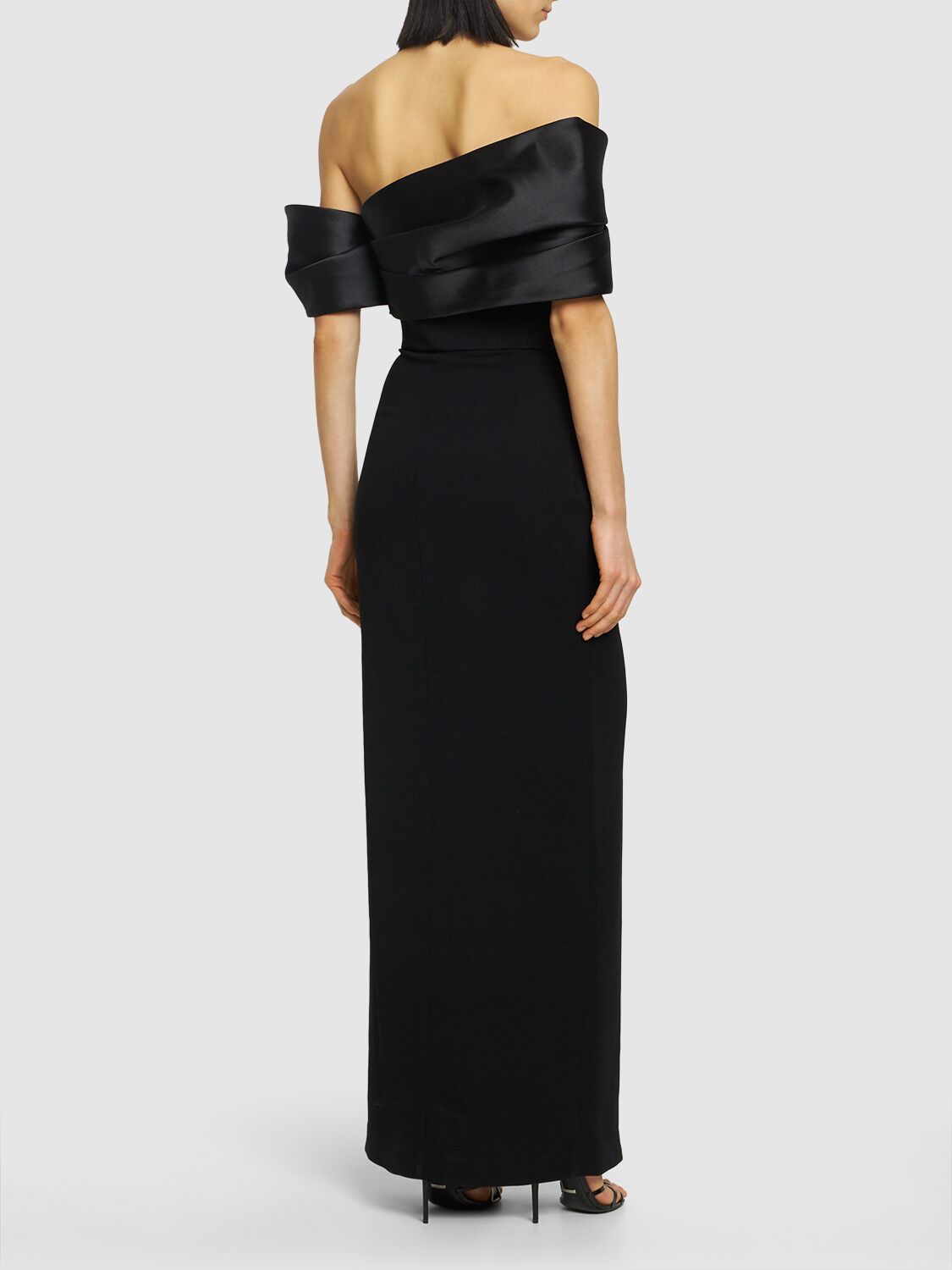 Alexis Satin & Crepe Long Dress
