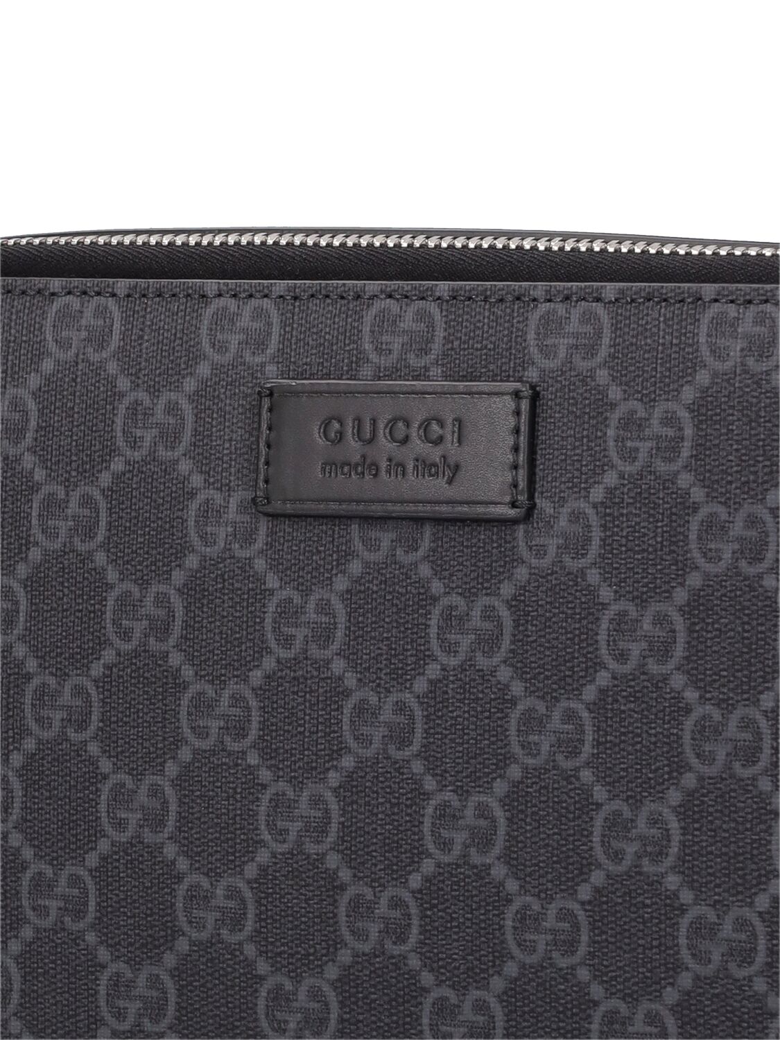 Shop Gucci Gg Supreme Crossbody Bag In Black