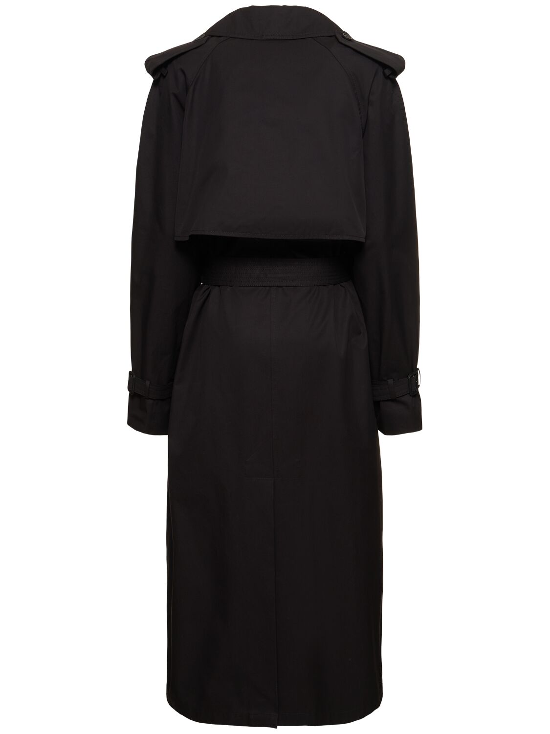 Shop Wardrobe.nyc Compact Cotton Drill Trench Coat In Black