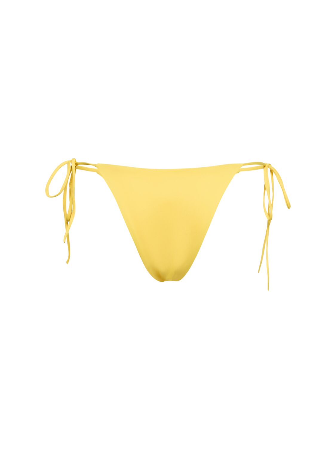 Shop Magda Butrym Low Rise Bikini Bottoms In Yellow