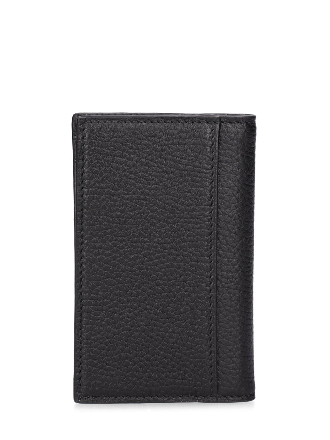 Shop Gucci Script Leather Card Case In Black