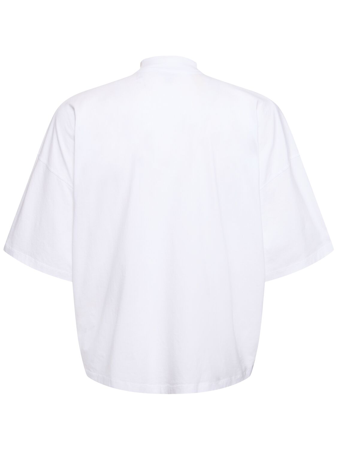 Shop Jil Sander Boxy Fit Cotton Jersey T-shirt In 화이트