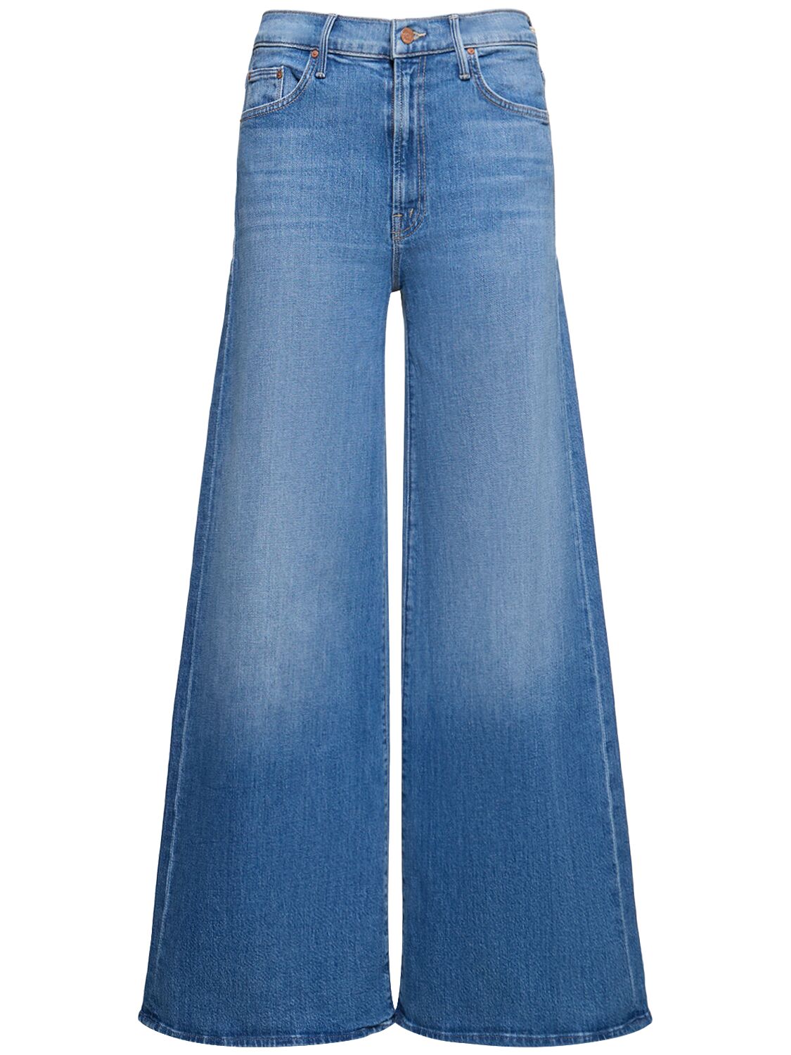 Shop Mother The Undercover Flared Denim Jeans In Blue