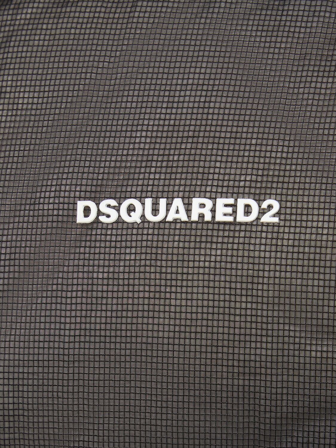 Shop Dsquared2 Classic Logo Nylon Puffer Vest In Black