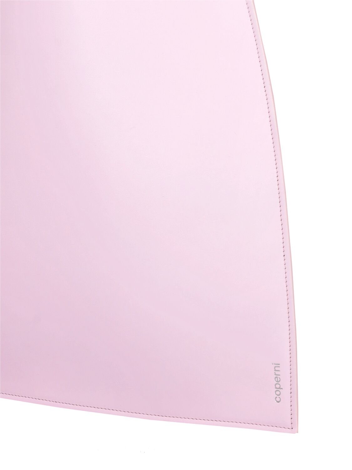 Shop Coperni Heart Leather Shoulder Bag In Light Pink
