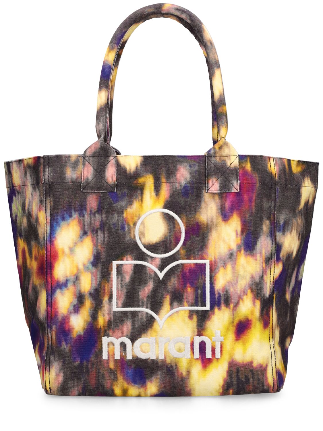 トートバッグ Small Yenky Shopping Bag - Isabel Marant - Cotton - Multi Yenky Small Tote Bag Woman blue | ISABEL MARANT Official