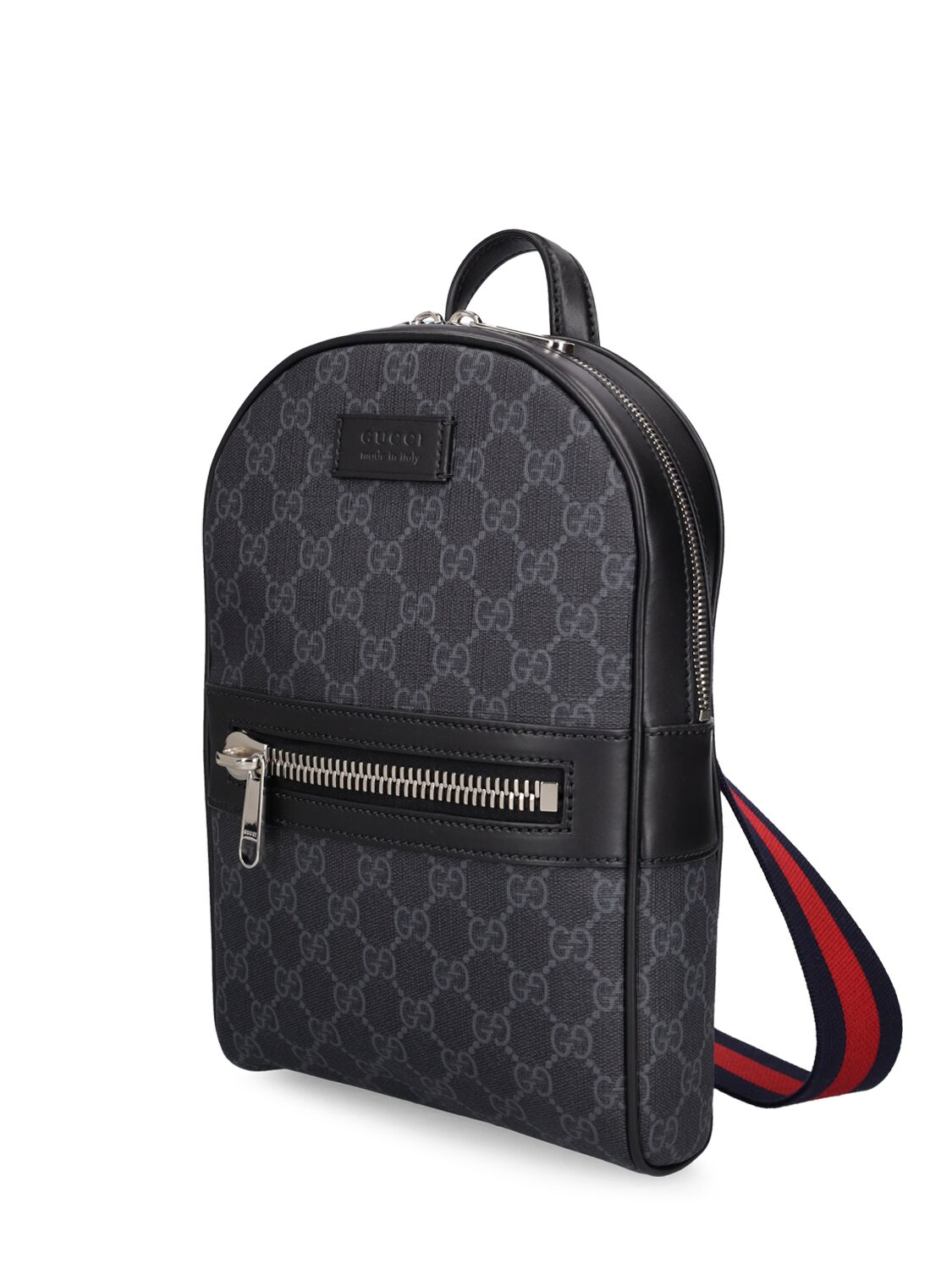 Shop Gucci Gg Supreme Crossbody Bag In Black