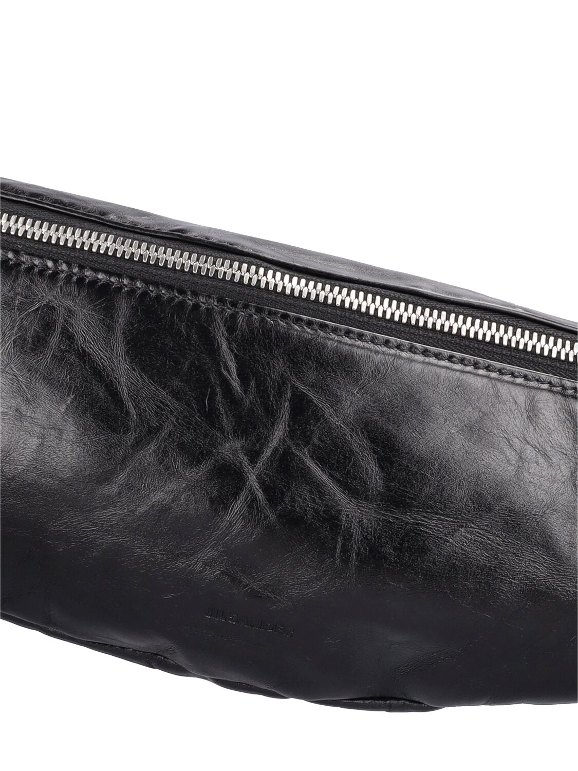 Shop Jil Sander Leather Belt Bag In Black