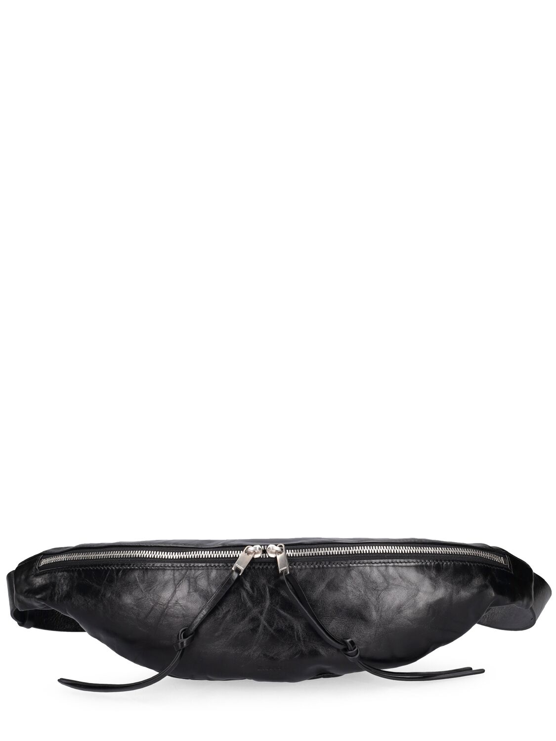 Shop Jil Sander Leather Belt Bag In Black