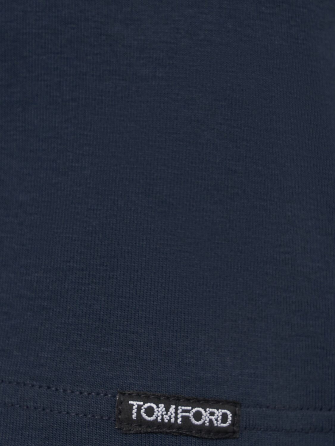 TOM FORD COTTON JERSEY CREWNECK T-SHIRT 