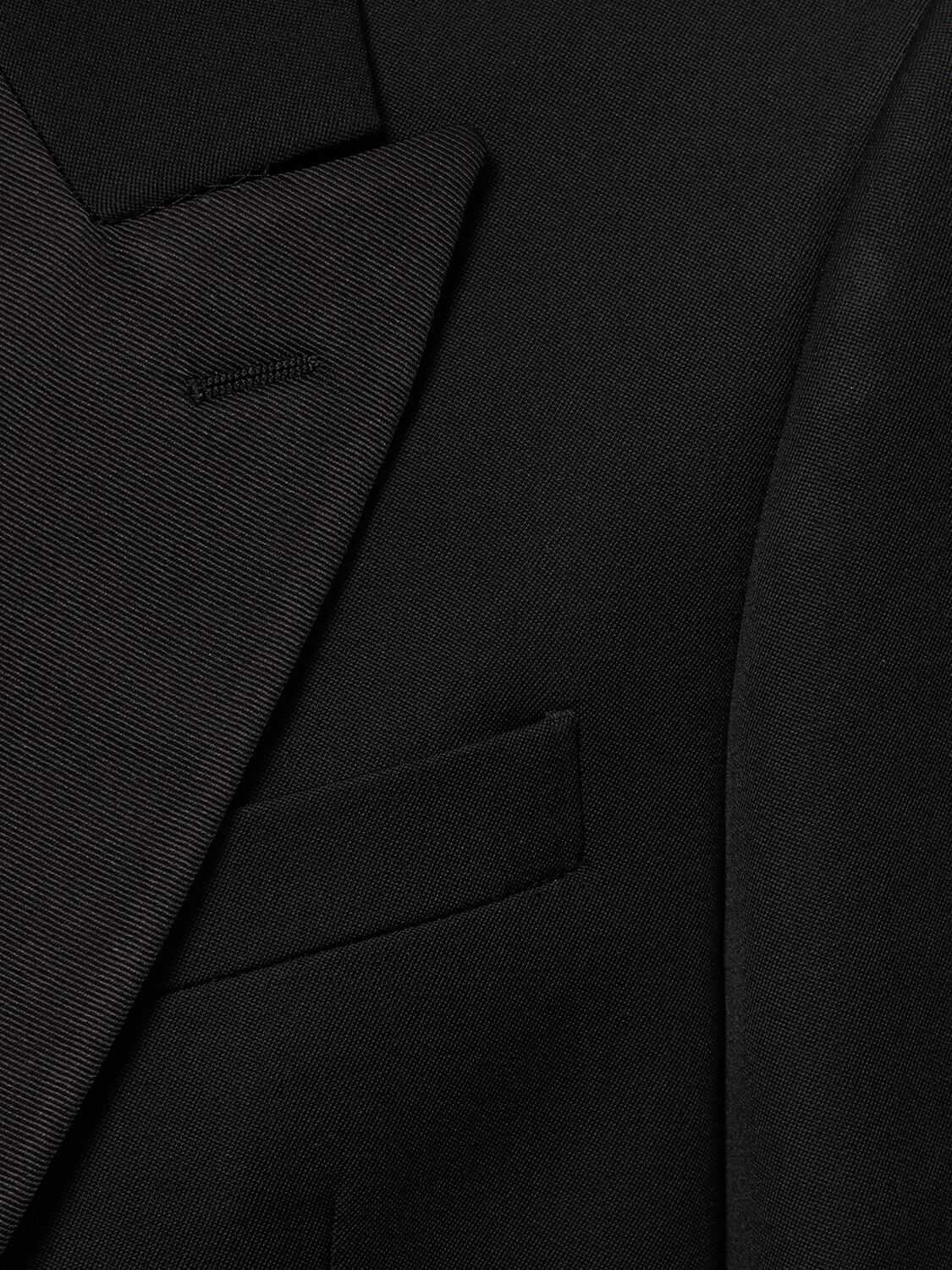 Shop Alexander Mcqueen Wool Single Breasted Jacket In Black