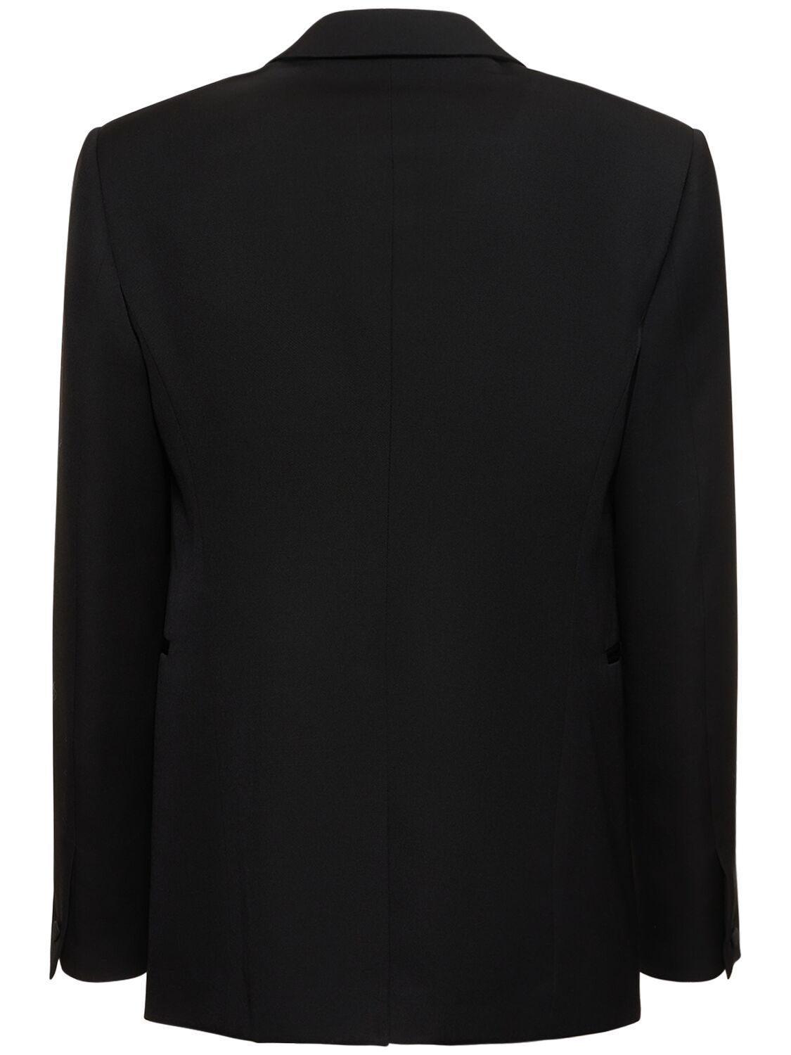 Shop Alexander Mcqueen Wool Single Breasted Jacket In Black