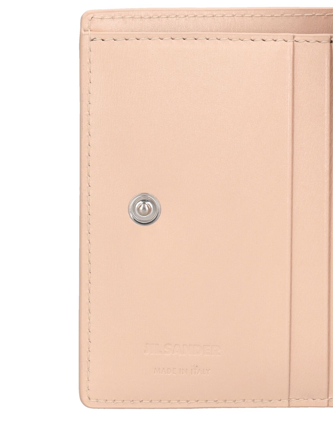 Shop Jil Sander Mini Embossed Leather Wallet In Pink