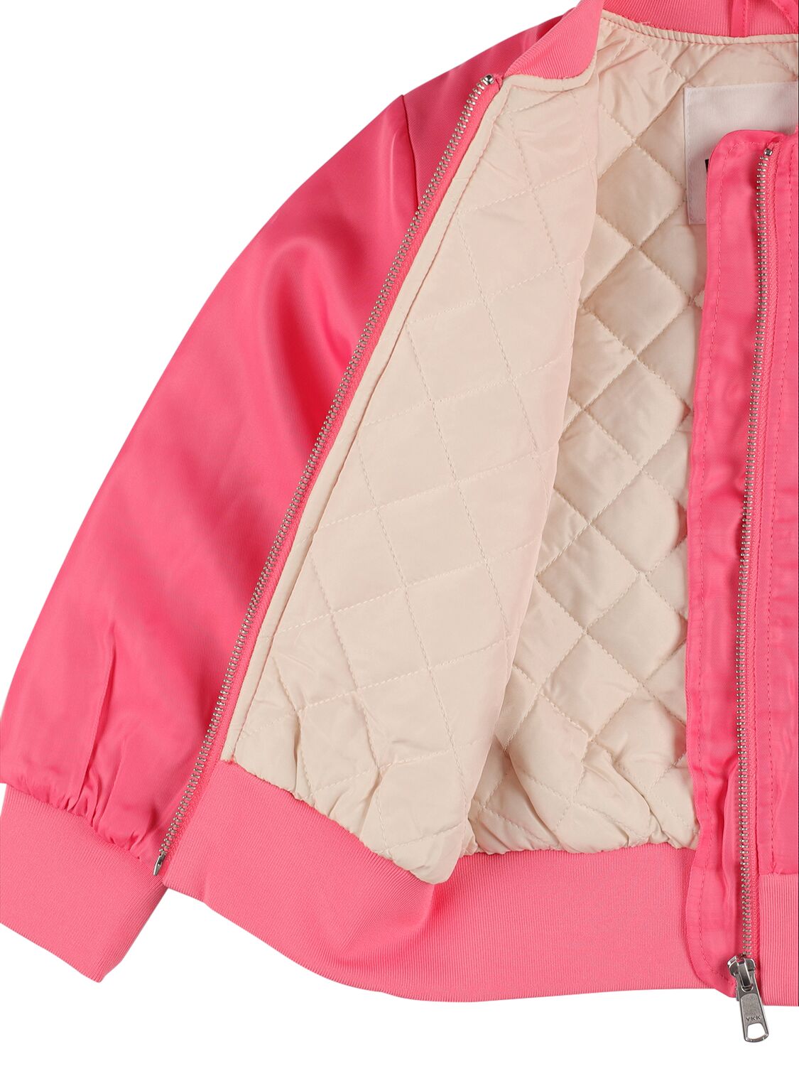 Shop Molo Embroidered Nylon Bomber Jacket In Fuchsia