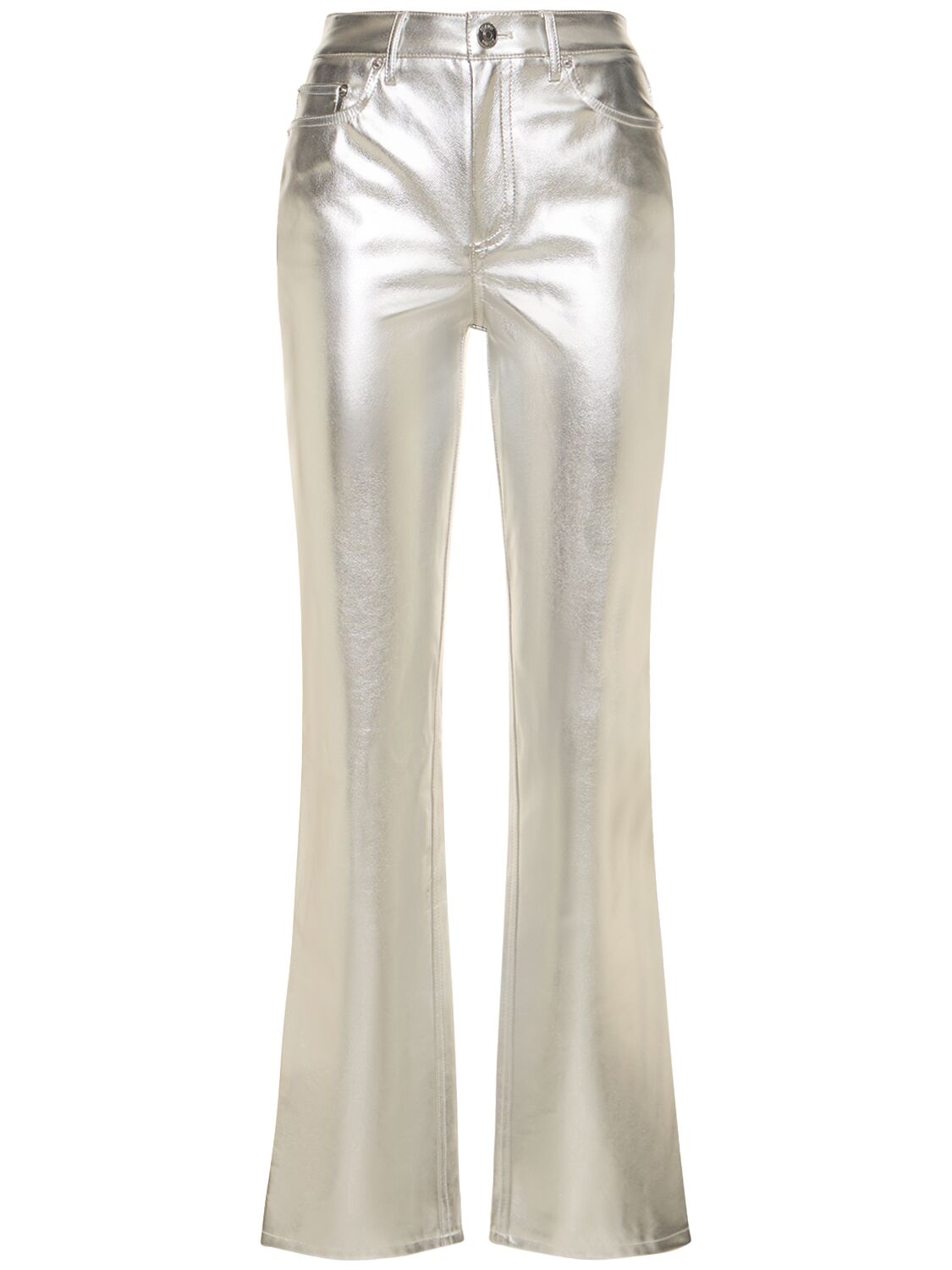 Chisel Faux Leather Straight Pants