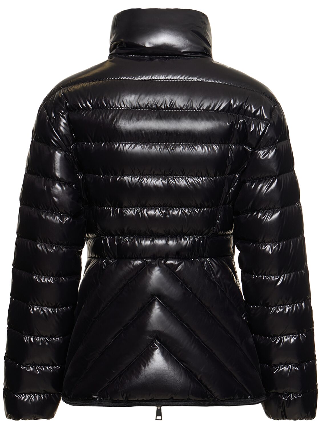 Shop Moncler Abante Nylon Short Down Jacket In Black