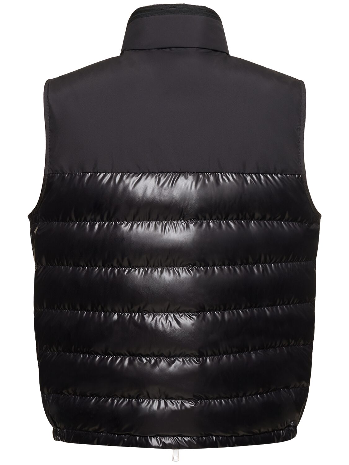 Shop Moncler Cerces Tech Down Vest In Black