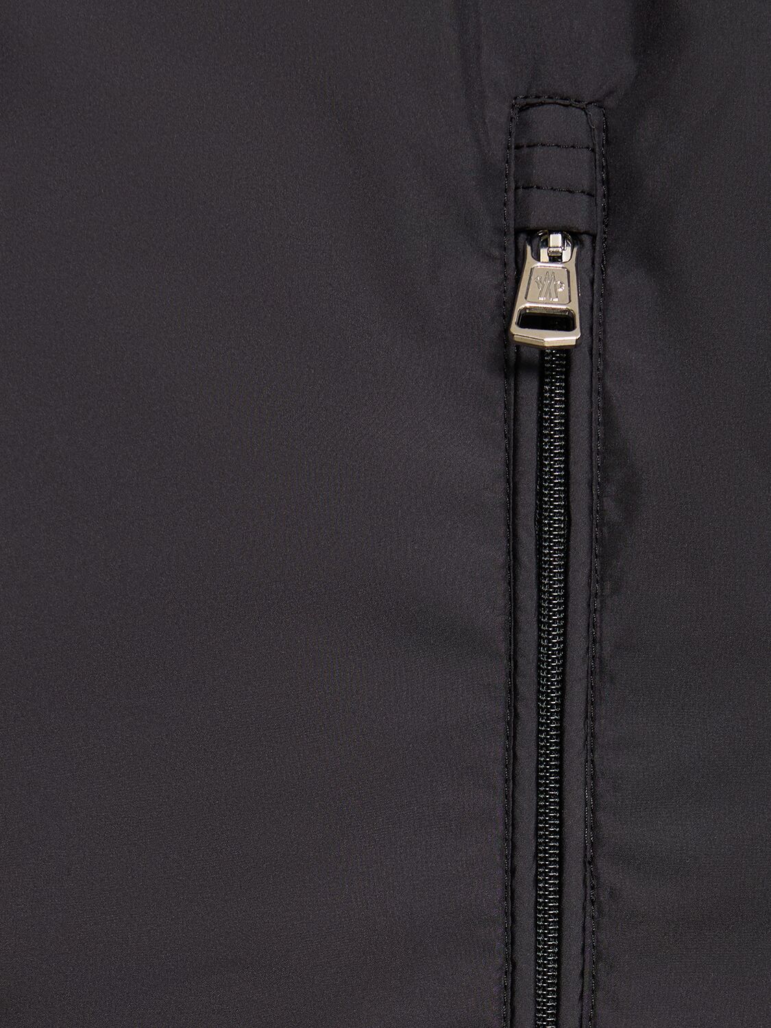 Shop Moncler Cerces Tech Down Vest In Black