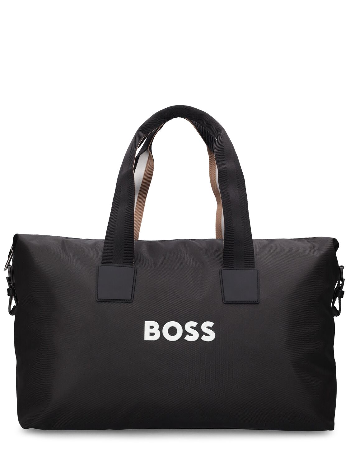 Hugo Boss Catch Logo Duffle Bag In Black