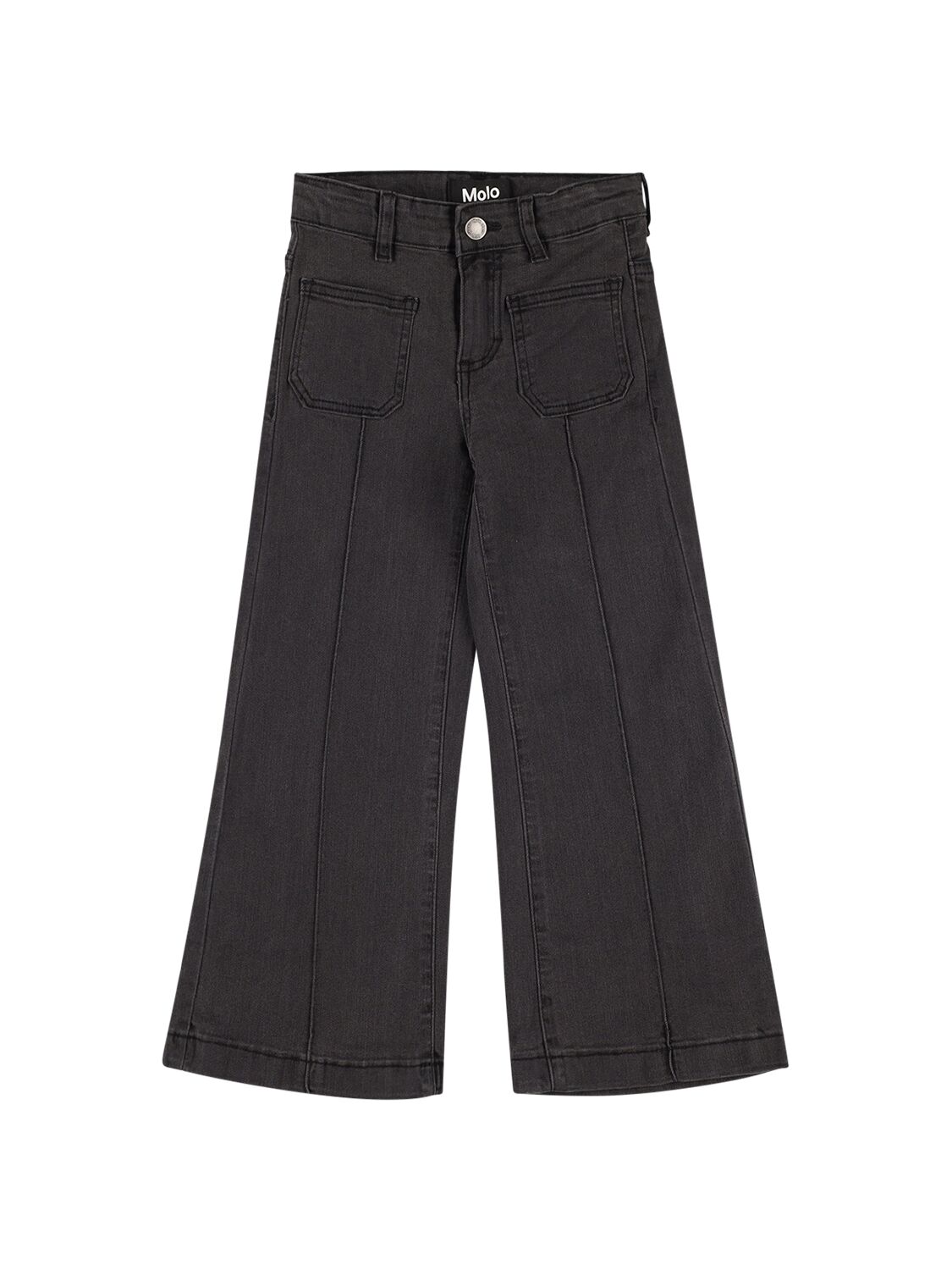 Molo Kids' Recycled Cotton Blend Jeans In Black