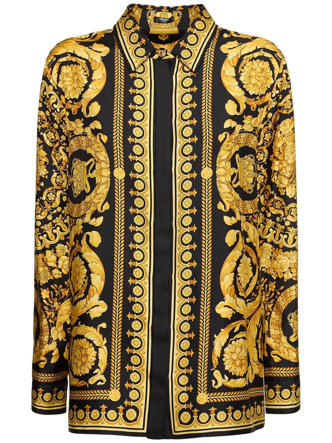 Image of Baroque Printed Silk Twill Shirt