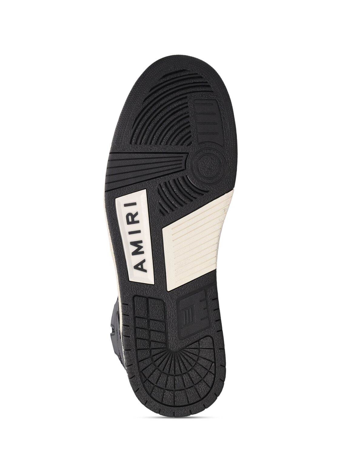 Shop Amiri Glitter Skel Top High Top Sneakers In White,black