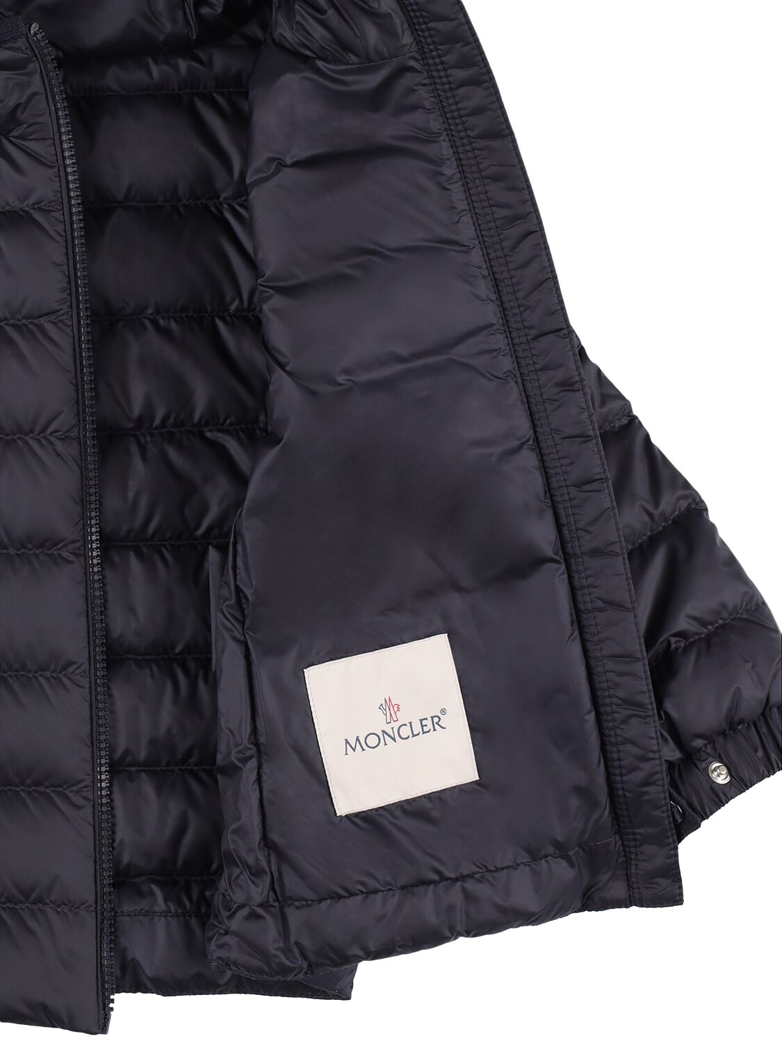 Shop Moncler Bluma Nylon Down Jacket In Blue