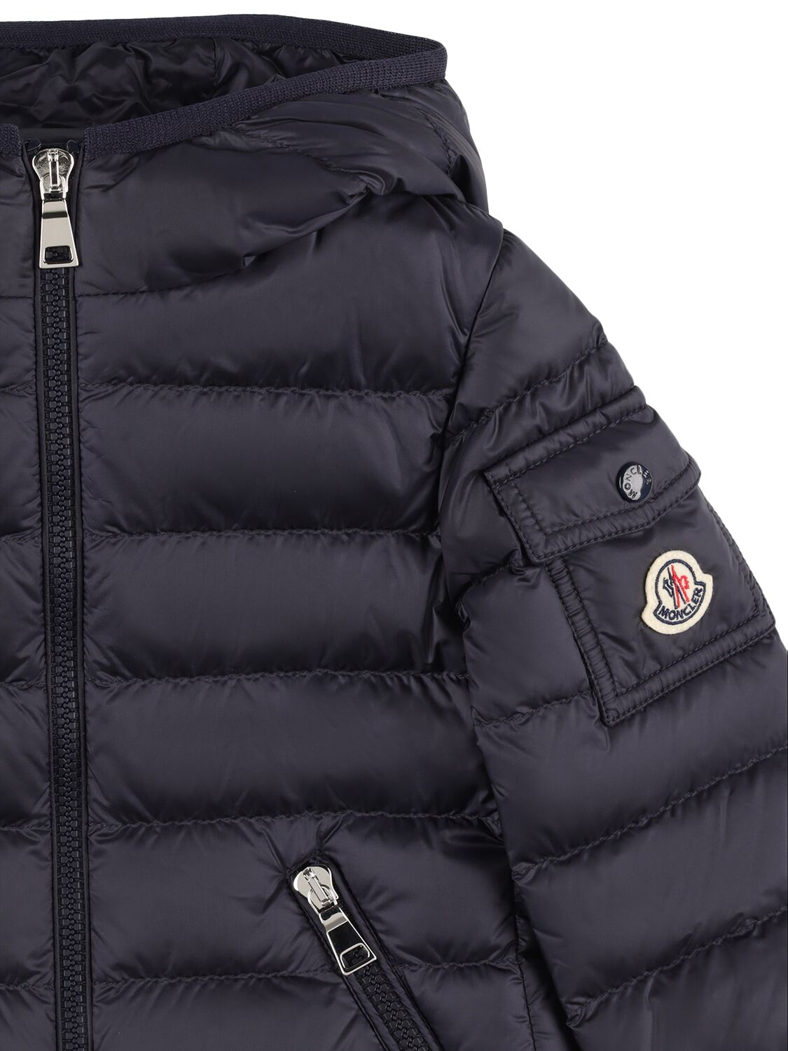 Shop Moncler Bluma Nylon Down Jacket In Blue