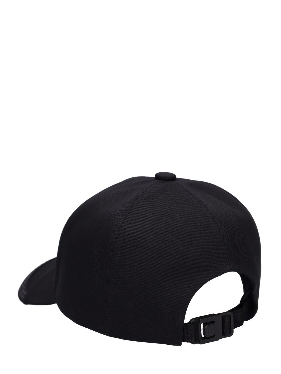 Shop Moncler Cotton Gabardine Baseball Cap In Black