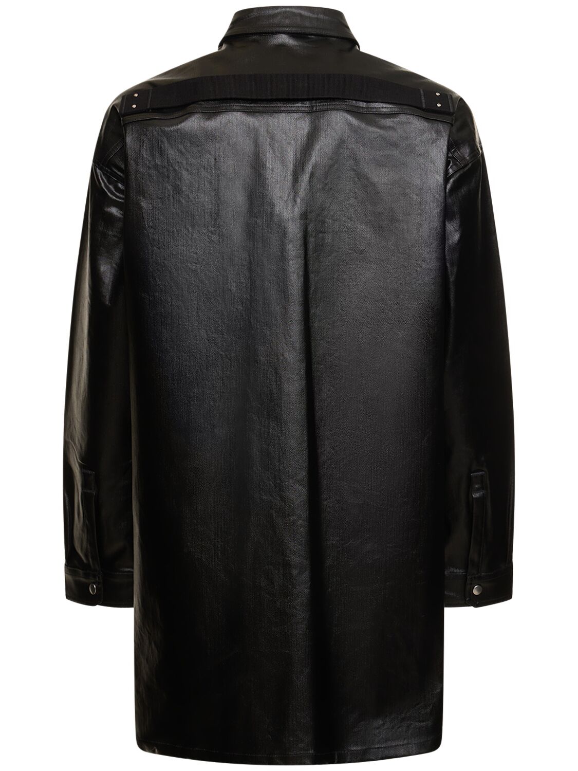 Shop Rick Owens Oversized Cotton Shirt In Black
