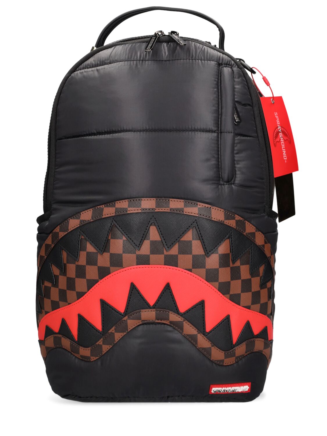 Image of Printed Nylon Puffer Backpack