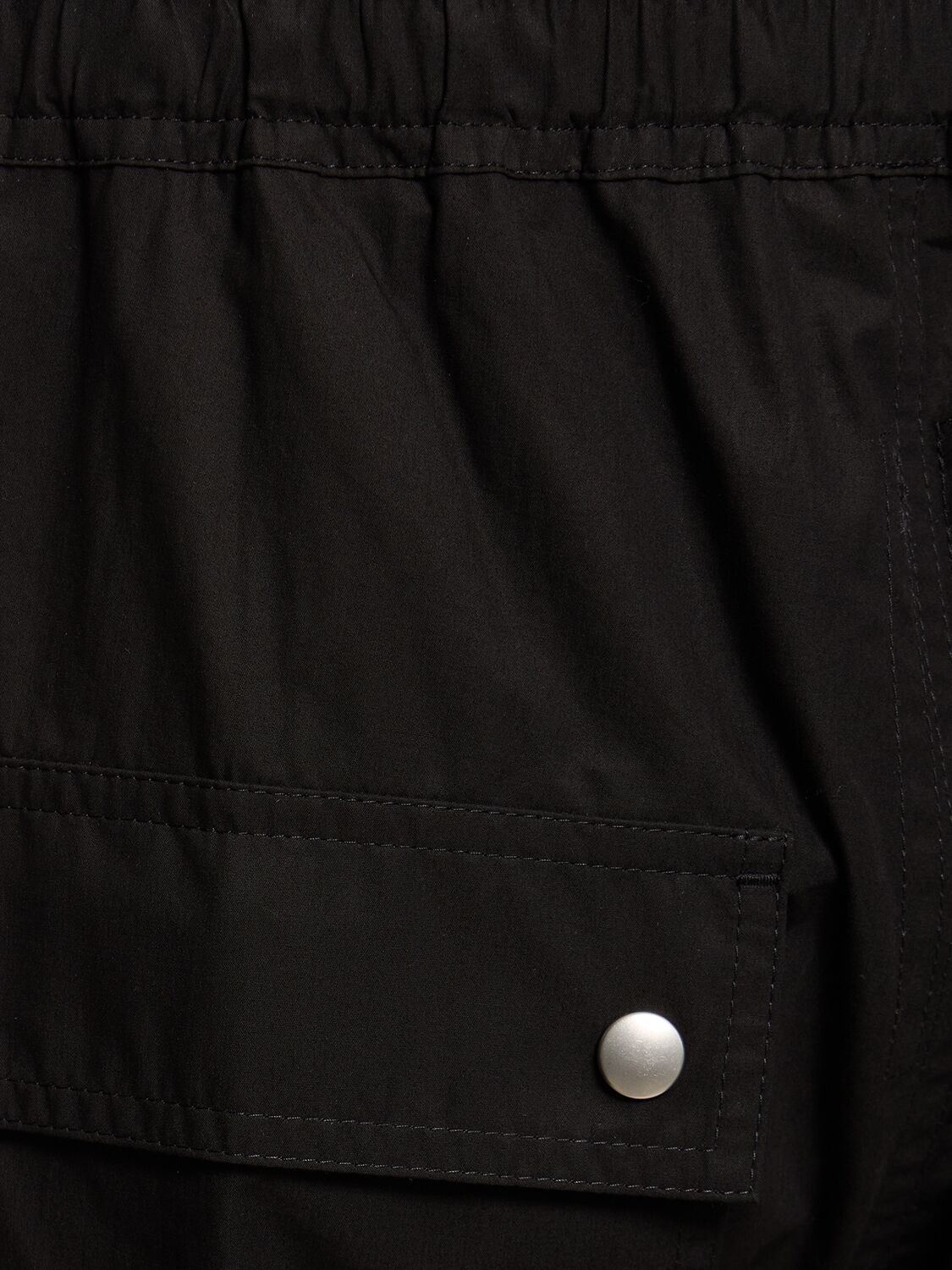 Shop Rick Owens Bela Cotton Jogger Pants In Black