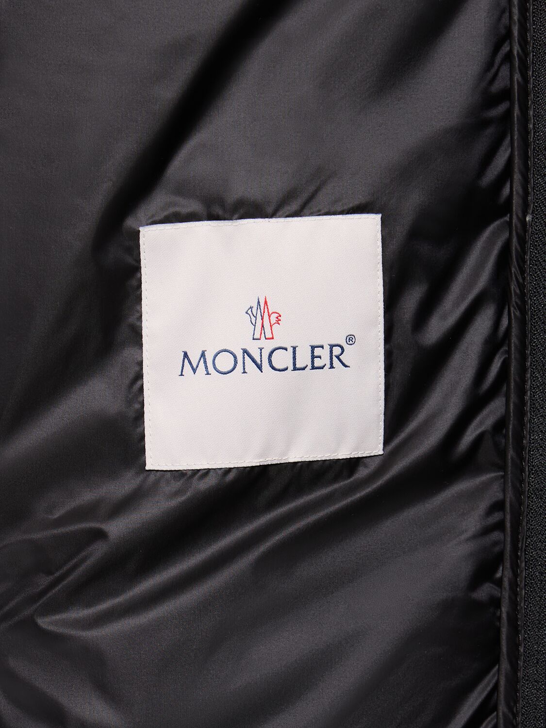 Shop Moncler Rochebrune Cotton Down Jacket In Black